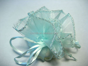 ผ้าออร์แกนซ่าทรงกลมแบบมีเชือกรูด นิยมใช้เป็นของห่อของขวัญ - Product Image 4