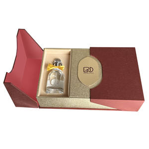 ROGOOD Boîte cadeau <span class=keywords><strong>de</strong></span> luxe en papier texturé rouge à double porte avec fermeture magnétique <span class=keywords><strong>Plaque</strong></span> <span class=keywords><strong>de</strong></span> logo dorée avec <span class=keywords><strong>mousse</strong></span> EVA P2134 - Product Image 4