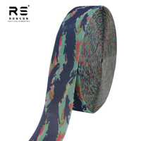Ruban en nylon élastique imprimé camouflage rayé Miami, ruban en boucle solide de 4 pouces, matériau en boucle pour équipements tactiques avec IRR Ronsontex