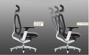 Silla de oficina reclinable ergonómica ejecutiva de cuero, muebles de oficina giratorios, de escritorio, China - Product Image 6