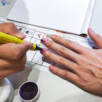 Marqueur indélébile imperméable à séchage rapide, encre de 3 ml/5 ml, durée de vie supérieure à 72 heures, fournitures électorales professionnelles personnalisées