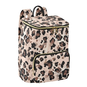 Top Quality Customs Leopard Print Lightweight Designer <b>Women</b> Eco-friendly Casual Waterproof <b>Large</b> Size Travel <b>Backpack</b> - Product Image 2