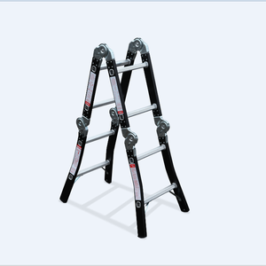 <span class=keywords><strong>Escalera</strong></span> de aluminio <span class=keywords><strong>telescópica</strong></span> <span class=keywords><strong>4</strong></span> plus, 2 escalones de extensión funcionales, 2,44 <span class=keywords><strong>metros</strong></span> - Product Image 4