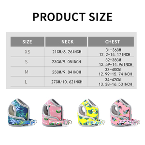 Arnés de nailon transpirable con cadena de correa de perro estilo deportivo de lujo personalizado para razas pequeñas y medianas Neopreno estampado a la moda para gatos - Product Image 2