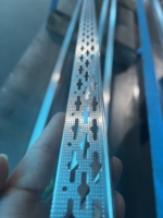 Perfil de ángulo de aluminio y acero galvanizado de recubrimiento fino para enlucido en placas de yeso o bloques lisos, suministro de fábrica