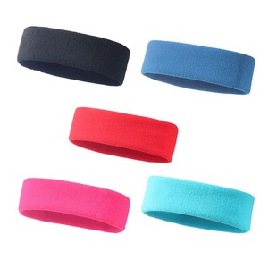 Bandeau de sport fin antidérapant en Spandex et Nylon pour la course, le yoga et le fitness, couleur unie universelle - Product Image 5