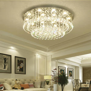 Nuevo diseño de lámpara de techo con forma de pastel, moderna, redonda, K9, bola de cristal transparente, luz de techo para iluminación interior del hogar - Product Image 4