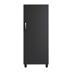 <span class=keywords><strong>Armario</strong></span> de Cocina Vertical Negro Grande de Acero Inoxidable, Mueble de Almacenamiento Independiente para Alimentos - Product Image 6