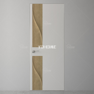 <span class=keywords><strong>Puertas</strong></span> Interiores Europeas de <span class=keywords><strong>Formica</strong></span> MDF, Puerta Interior de Madera Maciza de 8 Pies con Núcleo Sólido, Diseño Moderno para Dormitorios - Product Image 5