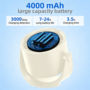 Mini ventilateur rechargeable portable, ventilateur de refroidissement USB, mini climatiseur de bureau, ventilateur de bureau à 360 degrés, mini ventilateur pour la maison, le bureau et la chambre. - Product Image 2