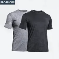 कस्टम खाली शर्ट पुरुषों खेल लघु आस्तीन टी शर्ट जिम टी शर्ट जल्दी शुष्क आउटडोर प्रशिक्षण टहलना शर्ट थोक खेलों
