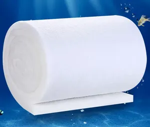 Filtro de alto flujo, tanque de peces de algodón/Piscina/Acuario, cartucho de filtro de fibra hueca bioquímica, medios de filtro de poliéster de celulosa