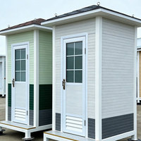 Toilettes mobiles de camping de luxe en acier de haute qualité, unité de douche extérieure, toilettes portables, mini-conteneur sanitaire