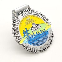 Médaille personnalisée pour la finale de la soirée de combat, trophée en alliage de zinc plaqué or, argent et bronze, avec gravure 3D, médaille de boxe