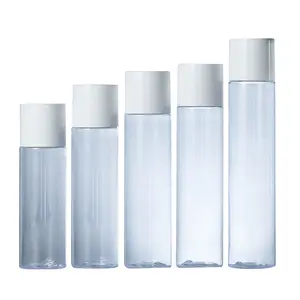 फैक्टरी थोक 100ml 120ml 150ml 180ml 200ml सौंदर्य प्रसाधन त्वचा की देखभाल के लिए लोशन पीईटी प्लास्टिक की बोतलों टोनर
