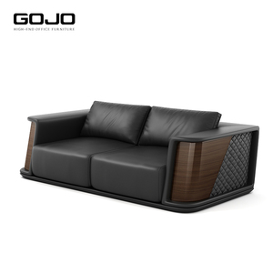 Juego de sofá de oficina de cuero rectangular moderno de Venta caliente muebles de sofá seccional directo de fábrica para recepción, uso de salón de negocios - Product Image 5