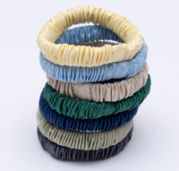 Élastiques à cheveux en soie de mûrier 1 cm, chouchous sans dommage pour les cheveux, accessoires capillaires simples et essentiels pour femmes au quotidien