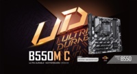 Nouvelle carte mère de jeu pour ordinateur de bureau GIGABYTE B550M C DDR4 64 Go Double 3x M.2 3x PCIE4.0 X16 Slot SATA3.0 Socket AM4 B550