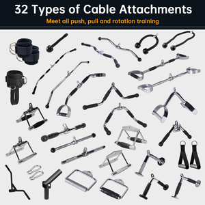 Tellus Cable Machine Attachements <span class=keywords><strong>Barre</strong></span> droite tournante multifonction Poignée en D <span class=keywords><strong>Triceps</strong></span> <span class=keywords><strong>Poulie</strong></span> de corde <span class=keywords><strong>Barre</strong></span> en V en caoutchouc d'acier - Product Image 6