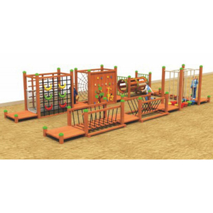 Equipo de Ejercicio de Madera para Niños al Aire Libre, Muro de Escalada Personalizado, <span class=keywords><strong>Puente</strong></span> de Tablones <span class=keywords><strong>Colgante</strong></span> y Otros Juegos de Entretenimiento - Product Image 4
