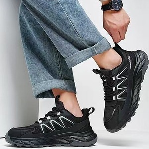 Chaussures de sport pour hommes à semelle épaisse, légères, confortables, polyvalentes, respirantes, en maille, décontractées, souples, chaussures de marche pour le printemps - Product Image 6