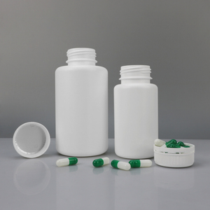 ขวดพลาสติก HDPE สีขาวเกรดอาหารสำหรับบรรจุยาเม็ด วิตามิน แคปซูล และอาหารเสริม - Product Image 4