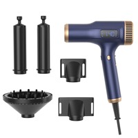 Sèche-cheveux ionique haute puissance 2300W avec 3 réglages de chaleur pour usage professionnel