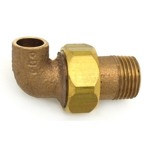 Raccordo a Gomito in Bronzo M 3/4 X 22mm a 3 Pezzi per Tubi in Rame e Tubi Flessibili da Saldare - Product Image 1