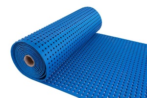 Tapis de sol antidérapant bleu en caoutchouc, tapis de drainage creux, tapis anti-fatigue pour cuisine, restaurant, jardin - Product Image 2