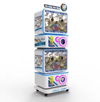 Vente en gros d'usine Jouet d'amusement Capsule Machine de jeu Chat de dessin animé Distributeur automatique d'œufs torsadés à vendre