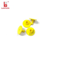 Tag telinga domba, 134.2/125Khz LF Tpu hdx-b bulat Rfid untuk pelacakan pertanian peternakan