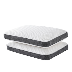 MAIDISHI-Almohada de <span class=keywords><strong>fibra</strong></span> de bambú y espuma viscoelástica para dormir de lado con soporte para el cuello, antibacterias, antiácaros y antipolvo - Product Image 2