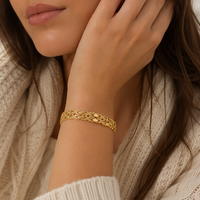 Bracelet en argent sterling 925 plaqué or 18 carats, chaîne tressée, fermoir boîte, pour femmes, vente en gros, Mylove Custom Fine Jewelry