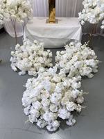 IFG Factory Best Seller 60cm Fleurs artificielles modernes de luxe en soie blanche Centre de table pour décorations de mariage