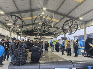 Ventilador Industrial de Circulación para Invernadero Bonawind de 72'', Ventilador de Pared para Enfriamiento de Aire, Panel de Ventilación Industrial - Product Image 3