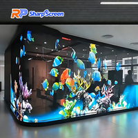 Pantalla LED Transparente Ligera para Ventanas de Vidrio, Pantalla LED Transparente P2.6 P3 91