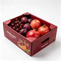 Hete Aanbieding Dubbelwandige Kartonnen Doos Hoge Kwaliteit Appel Sinaasappel Groente Fruit Banaan Op Maat Verzenddoos Sojaverf Fruitdoos