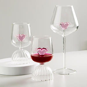 Nouveau Verre à Vin Rose en Verre Borosilicate Créatif Style Nordique INS, Verre à Vin Rouge Tendance - Product Image 4