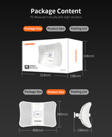 Puente inalámbrico de punto a punto de alta calidad, 900Mbps, 5,8 Ghz, punto de acceso inalámbrico Poe, puente Wifi de 25km de distancia, inalámbrico para exteriores