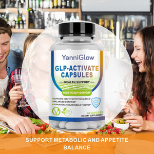 YanniGlow OEM ODM Ondersteunt eetlustbalans Ondersteunt stofwisseling Schoonheid GLP-ACTIVATE CAPSULES - Product Image 2