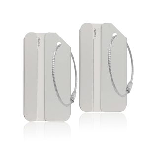 2026 New Fashion Customizable Logo Durable Water Resistant Metal Luggage Tag & Name Tag <b>for</b> <b>Suitcases</b> Travel Bags Promotions - Product Image 1