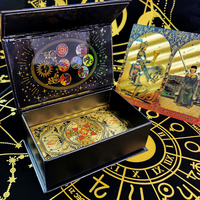 Directement du fabricant |   Personnalisable |   Jeu de tarot classique Rider-Waite de 78 cartes |   Plastique doré à effet feuille d'or |   Imperméable et durable