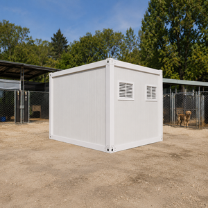 Vente en gros de chenil modulaire préfabriqué, maison d'hôtes pour animaux, conteneur extérieur, hôtel pour animaux, <span class=keywords><strong>abri</strong></span> portable isolé pour animaux - Product Image 5