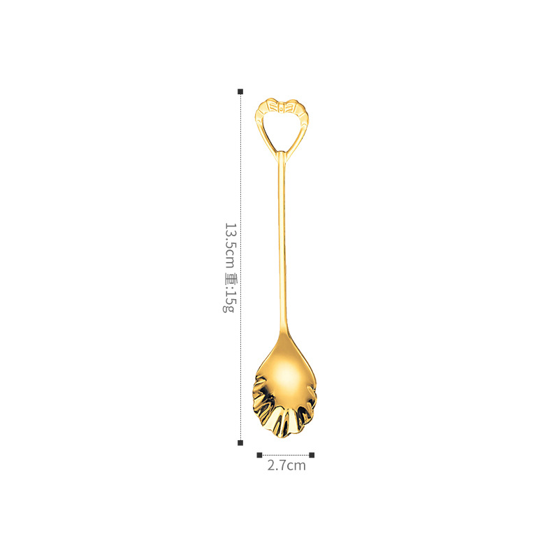 Cuchara de concha - oro