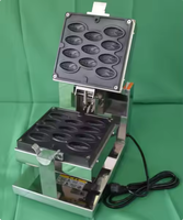 Nouvelle machine à Taiyaki électrique portable semi-automatique Delimanjoo pour la cuisson de gâteaux au lait de coco, aux noix et aux custards