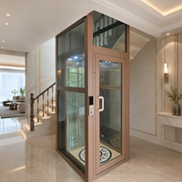 Porte d'ascenseur automatique coulissante sans cadre en verre et acier inoxydable, moderne, pour hôtel, résidence, villa, sécurité, haute qualité