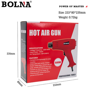 <span class=keywords><strong>Pistola</strong></span> <span class=keywords><strong>de</strong></span> Aire Caliente Profesional <span class=keywords><strong>de</strong></span> 1500W, 1 Velocidad, Duradera y <span class=keywords><strong>con</strong></span> Protección Contra Sobrecargas Opcional, <span class=keywords><strong>Pistola</strong></span> <span class=keywords><strong>de</strong></span> <span class=keywords><strong>Calor</strong></span> Rápida - Product Image 6
