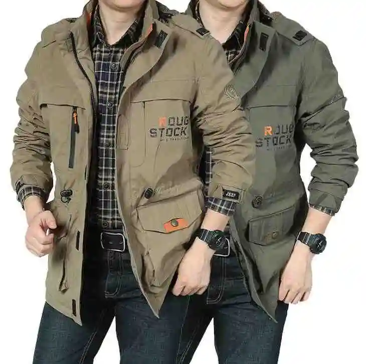 2019 degli uomini di autunno casuale giacca esterna impermeabile antivento giacca militare quick-drying alpinismo abbigliamento sottile