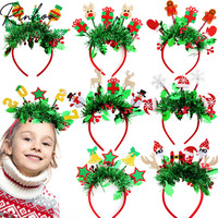 Serre-têtes de Noël en guirlandes, cerceaux à cheveux sapin de Noël, bonhomme de neige, renne, accessoires de fête, cosplay, accessoires photo, accessoires pour cheveux pour enfants et adultes