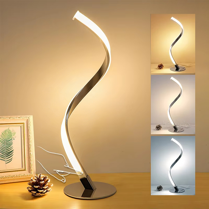 Spiral Lamp Bedroom Bedside Nightlight Reading